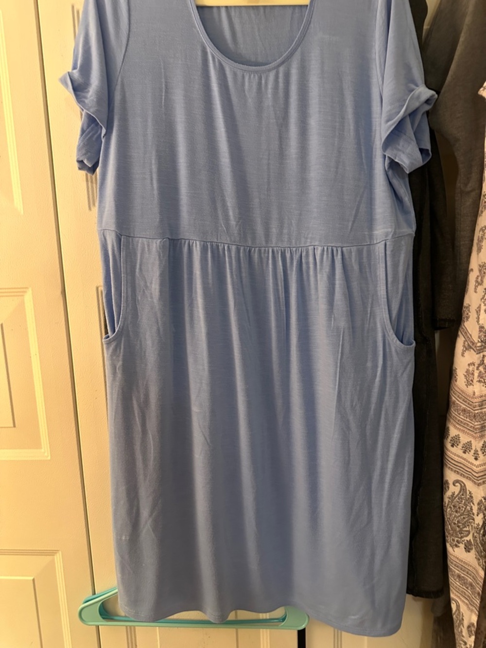 J. Jill Light Blue Midi Dress with Pockets